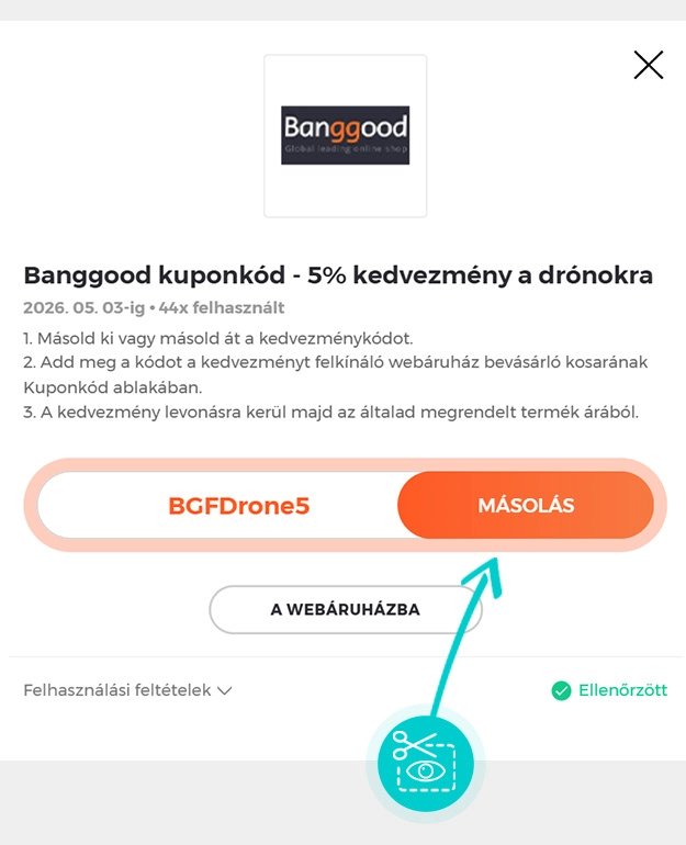 Útmutató egy Banggood kuponkód bemásolásához