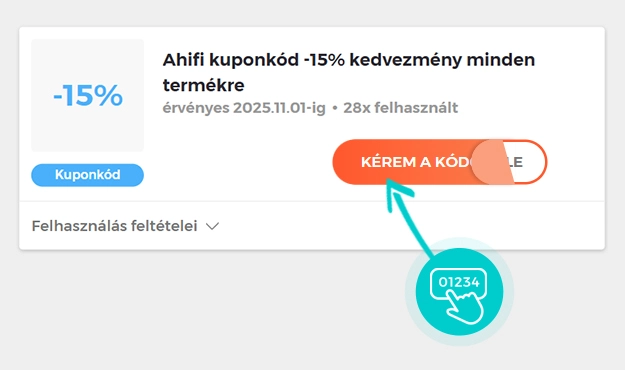 Példa egy Ahifi kuponkódra