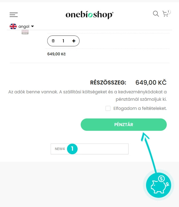Útmutató egy Onebioshop kuponkód beváltásához