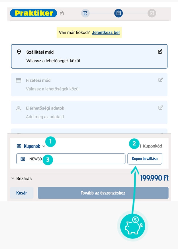 Útmutató egy Praktiker kuponkód beváltásához
