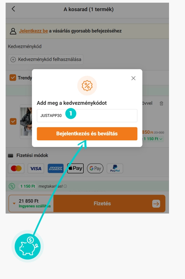 Útmutató egy Trendyol kuponkód beváltásához