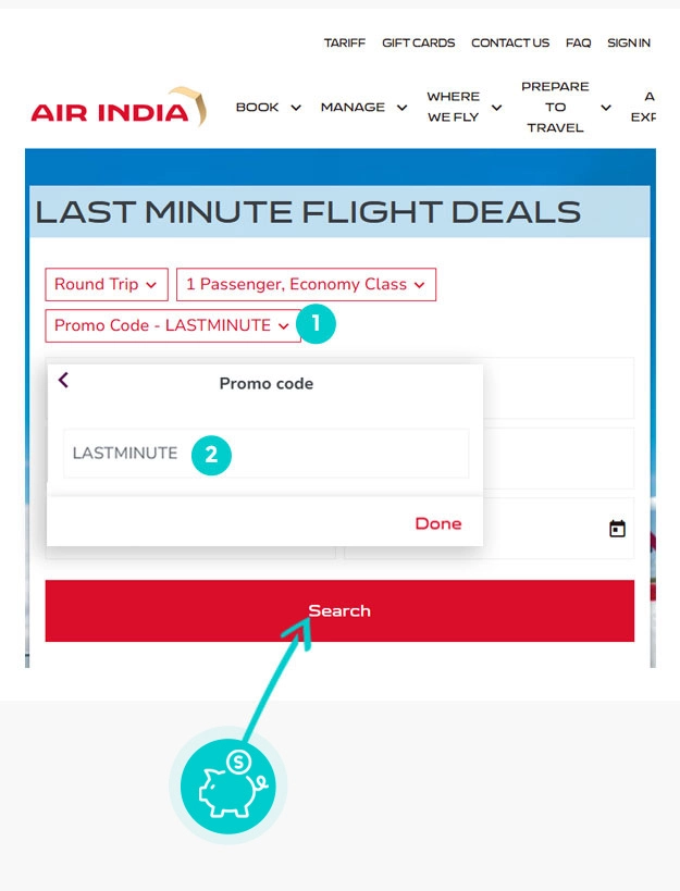 Útmutató egy Air India kuponkód beváltásához