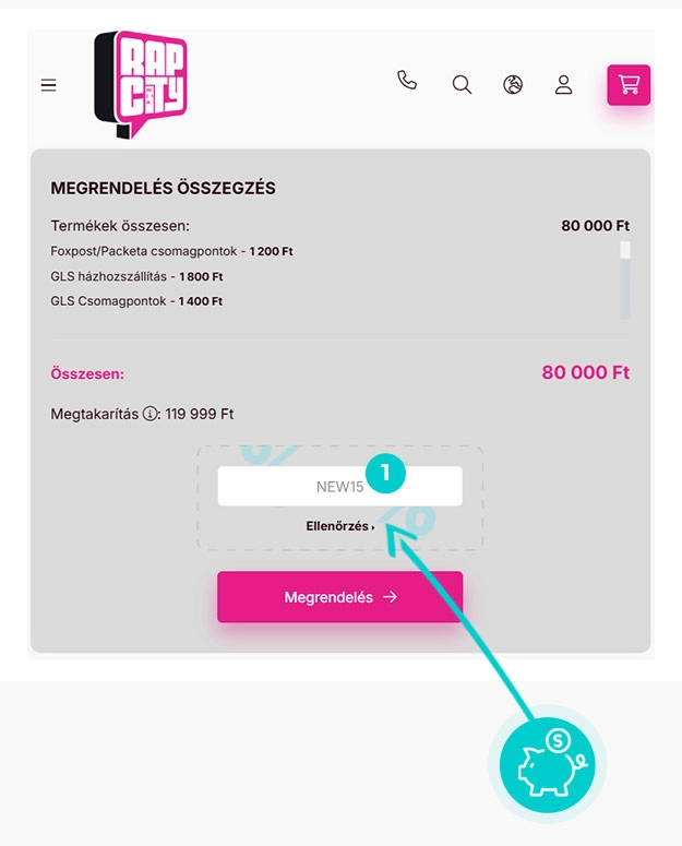 Útmutató egy Rapcity kuponkód beváltásához