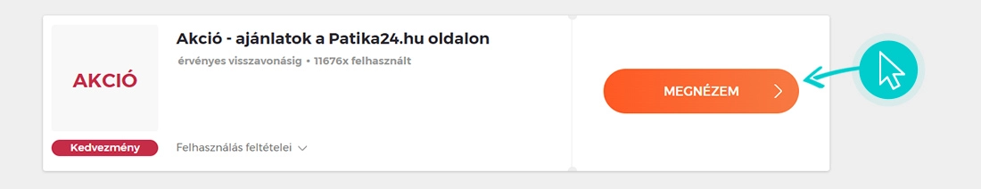 Patika24 akciók felhasználása