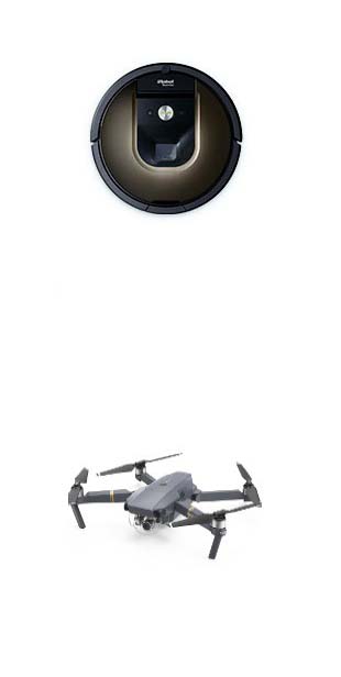 robotporszívó és drón