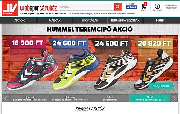 web sport áruház