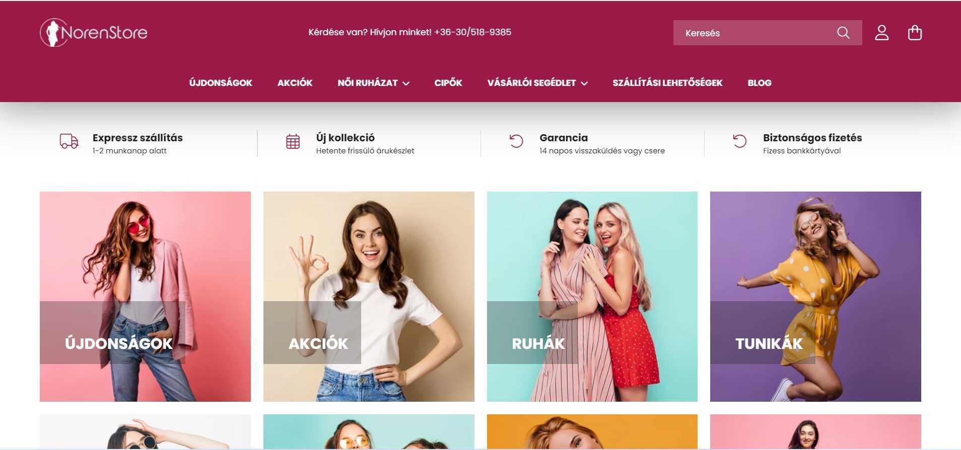 norenstore webáruház