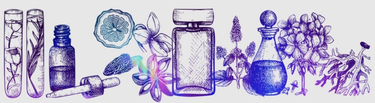 Rajzolt kép a parfümkészítésről