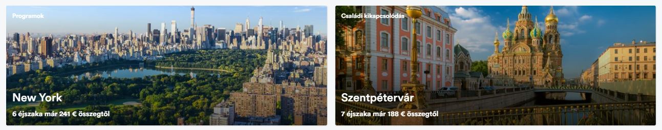Ajánlatok az utazási kínálatból