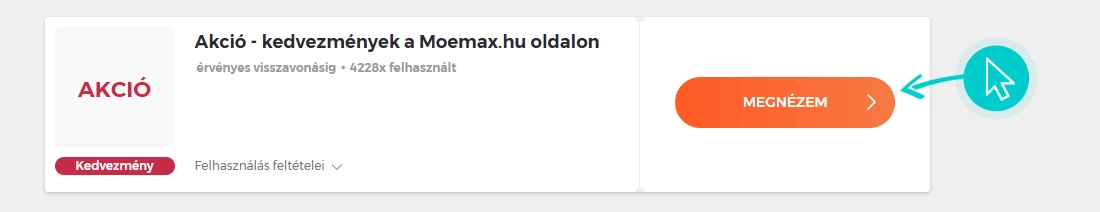 Mömax akciók felhasználása