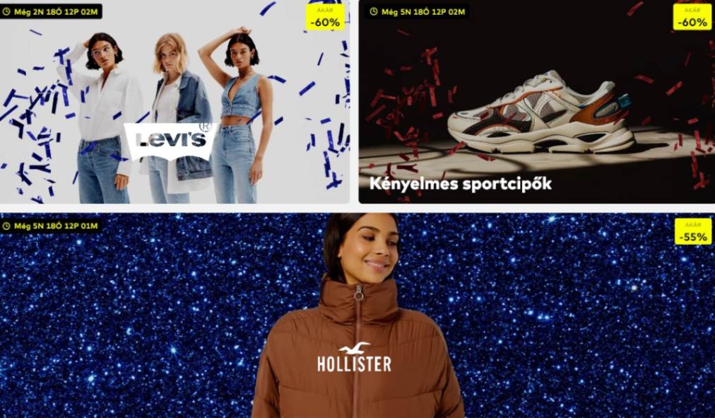 aboutyououtlet webáruház főoldala