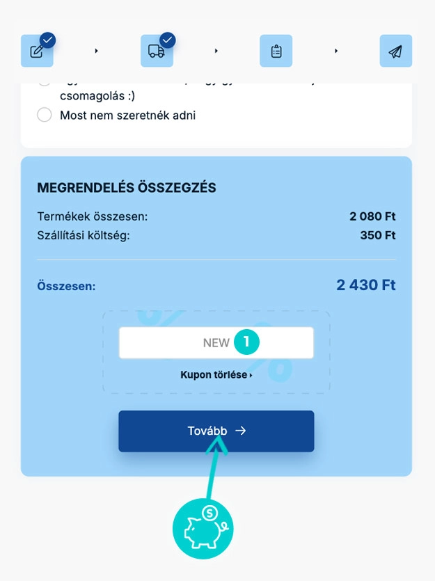 Útmutató egy Iskolapont kuponkód beváltásához