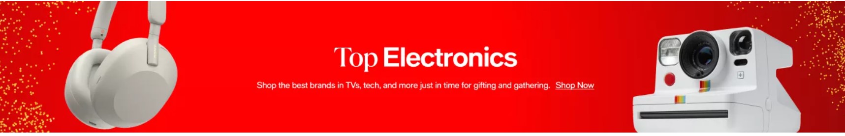 elektronikát ábrázoló banner