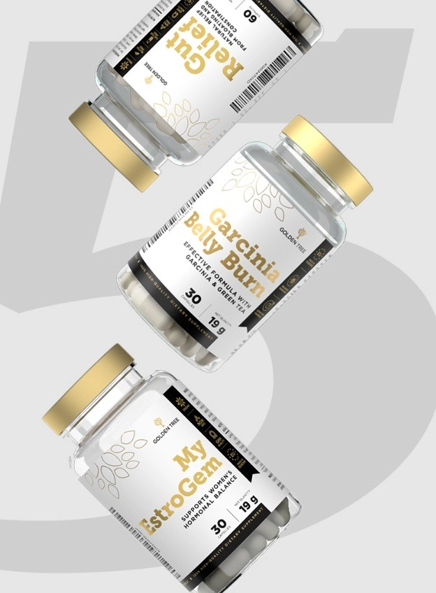 Reklámbanner a Golden Tree webáruház termékeivel