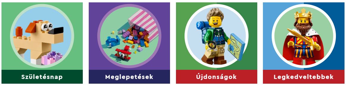 Különféle Lego játékok