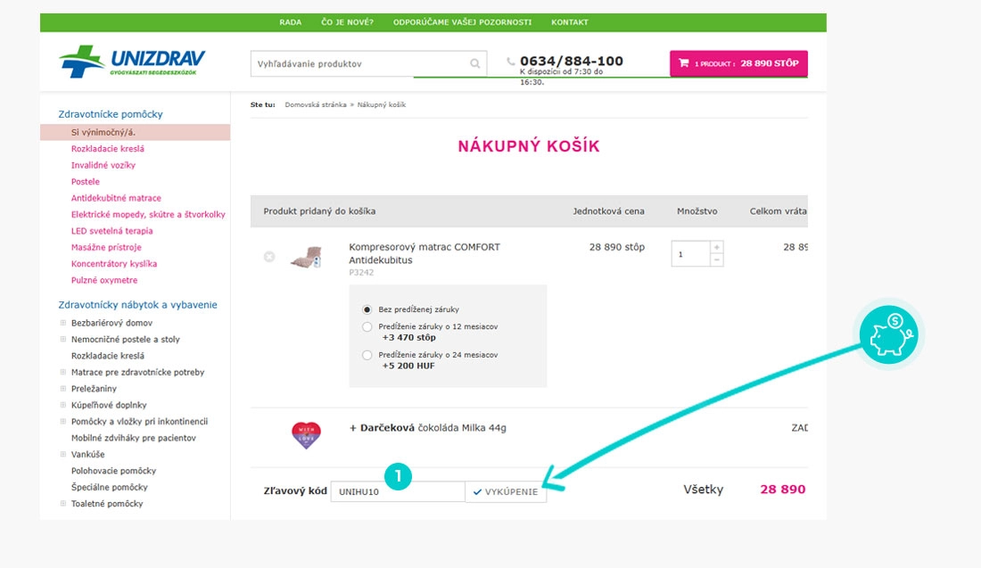 Útmutató egy Unizdrav kuponkód beváltásához
