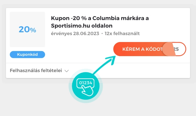 Példa egy Sportisimo kuponkódra