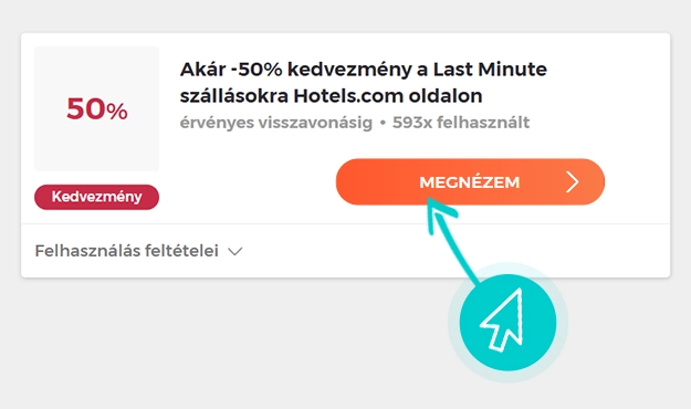 Hotels akciók felhasználása