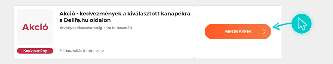 Delife akciók felhasználása