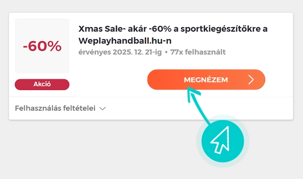 WePlayHandball akciók felhasználása