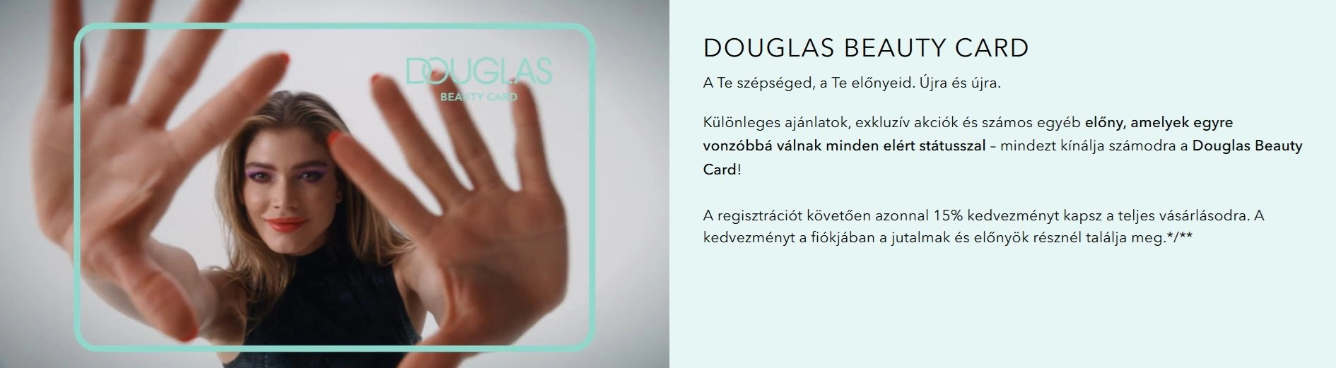 Beauty card reklámbanner