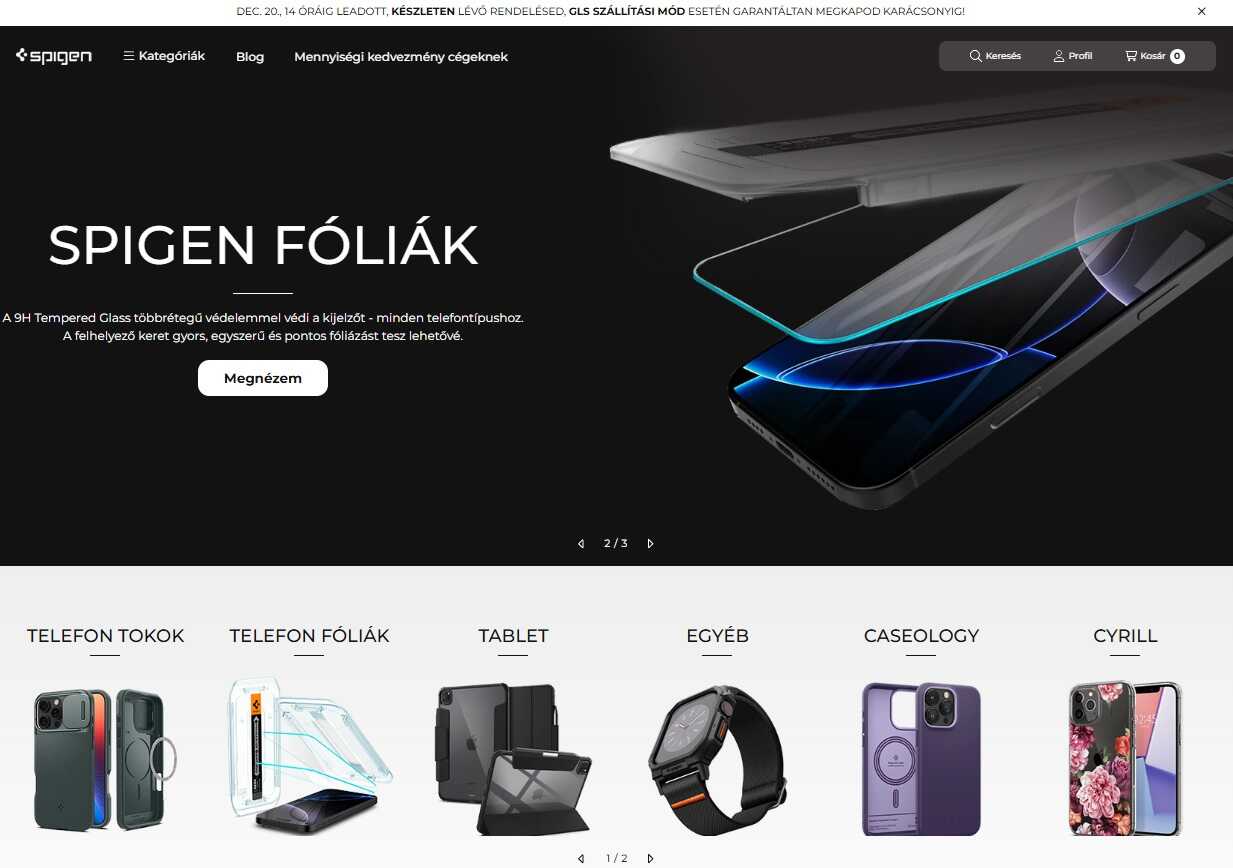 Spigen webshop