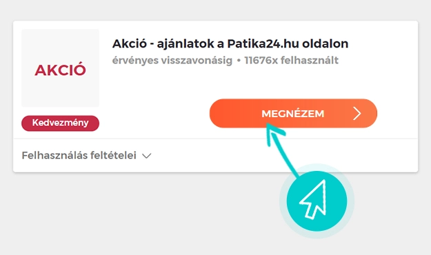 Patika24 akciók felhasználása