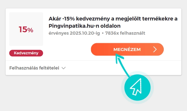 Pingvin Patika akciók felhasználása