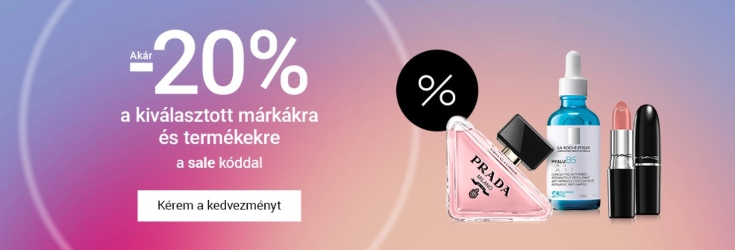 Kedvezménykód kozmetikumokra reklámbanner