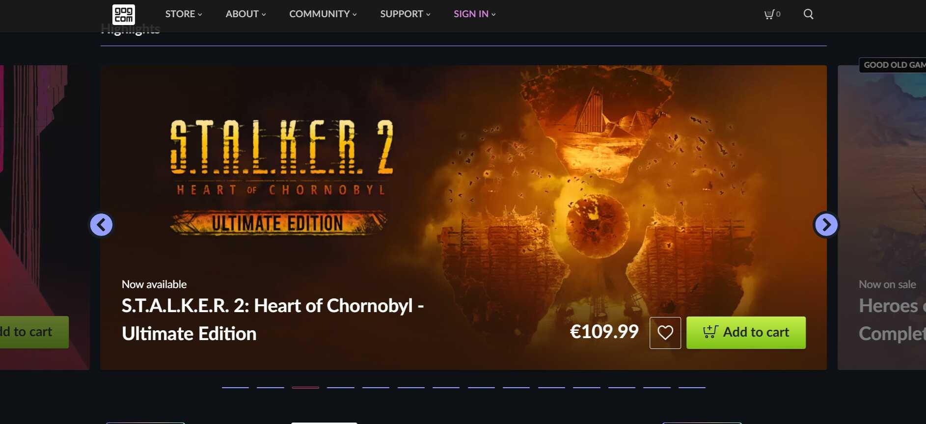 GOG webáruház