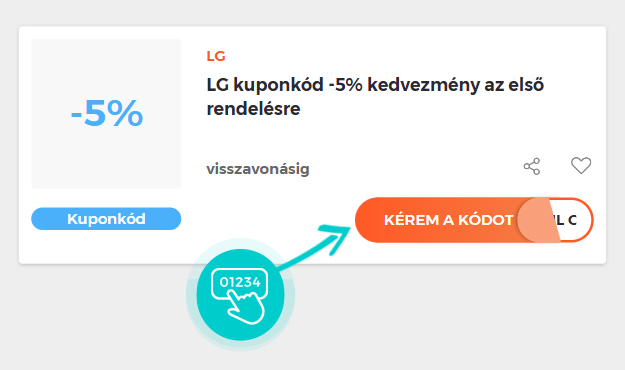 Példa egy LG kuponkódra