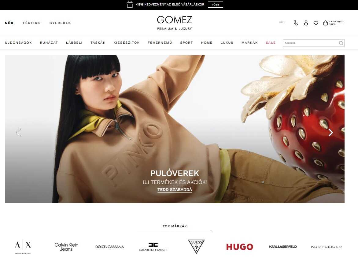 gomez webshop