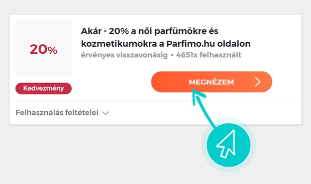 Parfimo akciók felhasználása