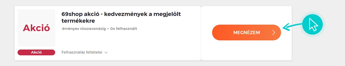 69shop akciók felhasználása