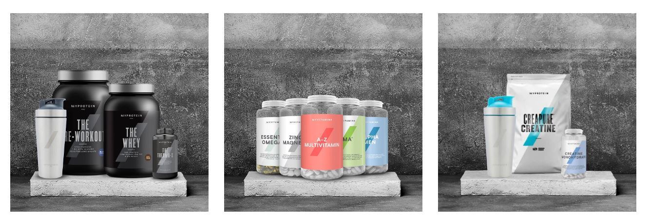 myprotein termékek, kreatin, pre-workout, vitaminok