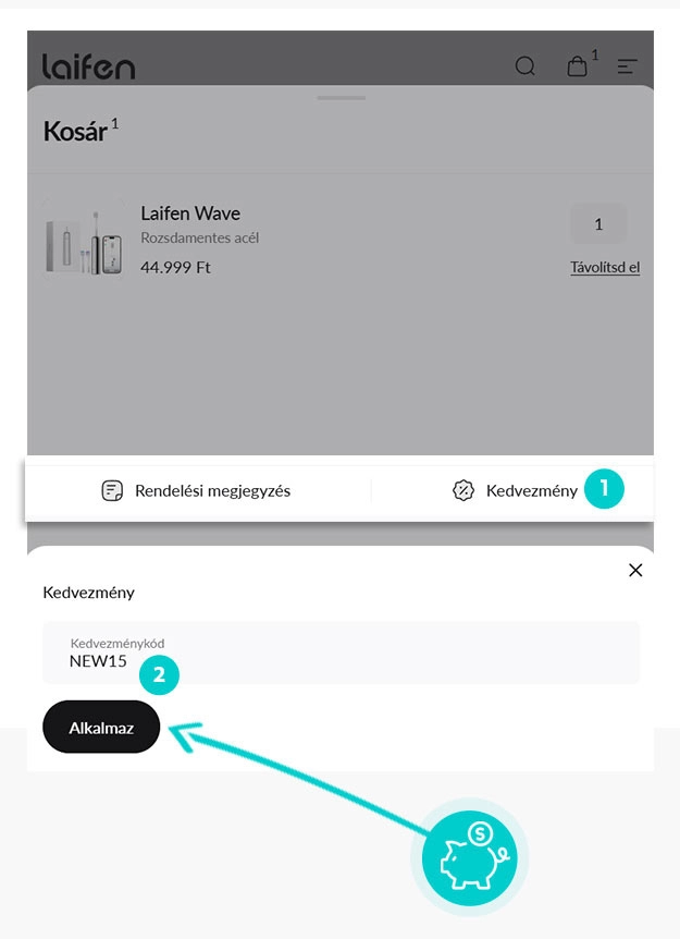 Útmutató egy Laifen kuponkód beváltásához