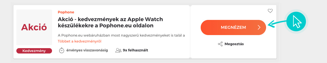 Pophone akciók felhasználása