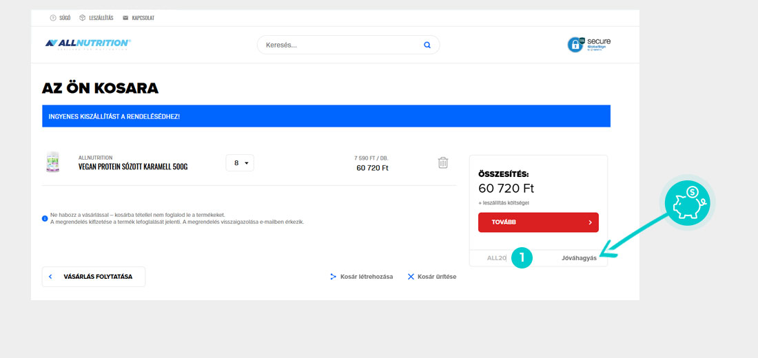 Útmutató egy Allnutrition kuponkód beváltásához