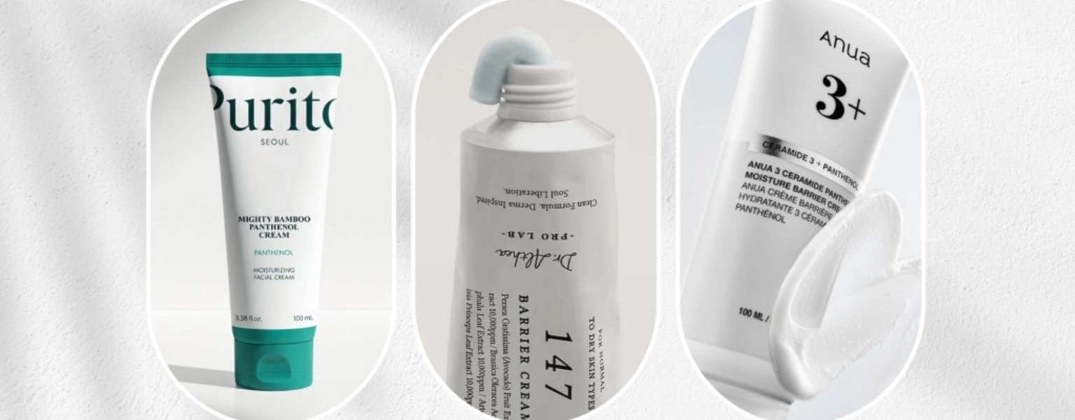 Reklámbanner ázsiai kozmetikumokkal