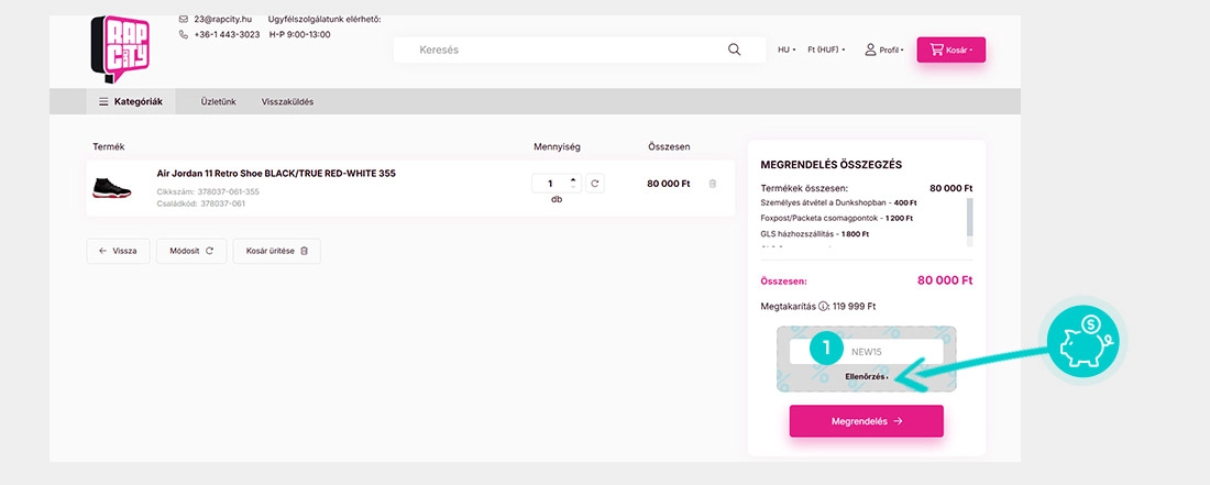 Útmutató egy Rapcity kuponkód beváltásához