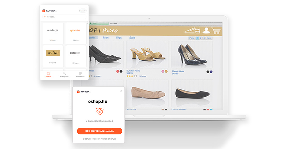 Női cipőket kínáló webáruház